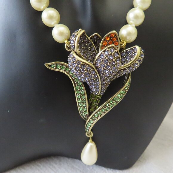 Heidi Daus Necklace, earrings and matching ring - Picture 2 of 8